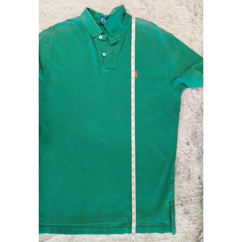 Polo Ralph Lauren Short Sleeve Polo Shirt Men's Med Green Performance Pullover - Picture 10 of 10